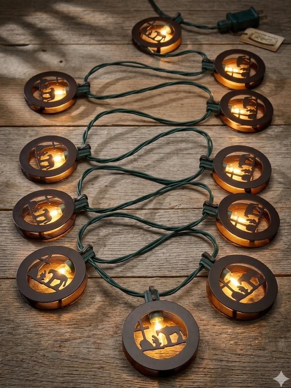 Western Moments Cowboy Prayer lights
Rustic Circle String Lights 
New